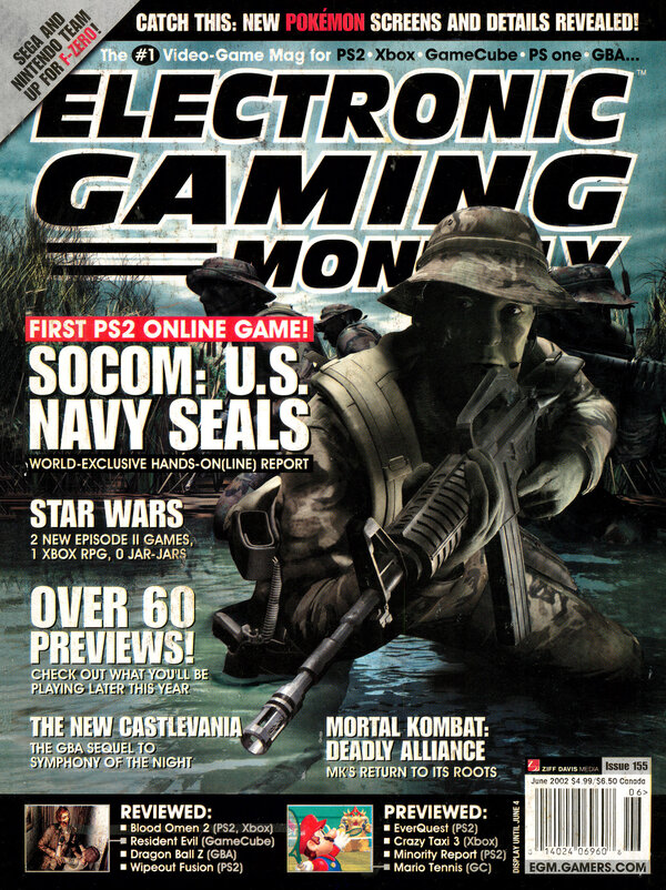 Electronic Gaming Monthly Issue 155 (June 2002) cover